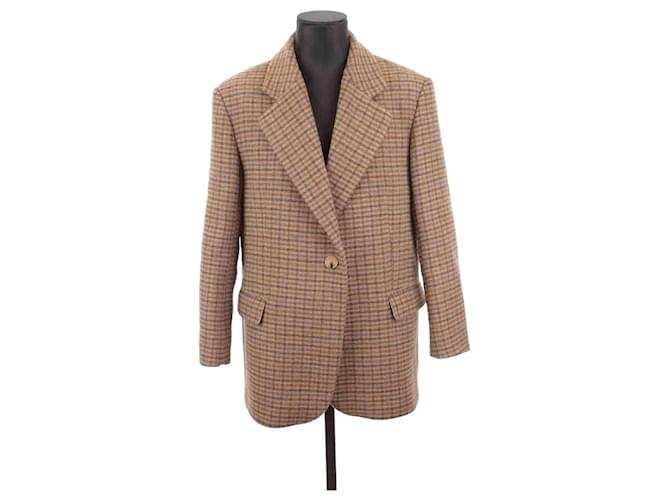 Sandro Coat Brown Synthetic  ref.1233276
