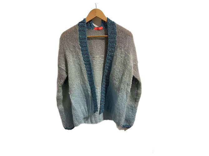 Autre Marque ROSE CARMINE Strickwaren T. International Einheitsgröße Wolle Blau