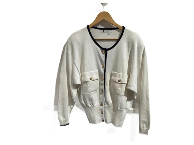 LANVIN  Knitwear T.International XL Cotton White  ref.1233306