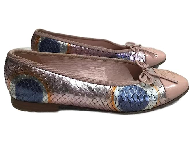 Timeless CHANEL  Ballet flats T.eu 36.5 Exotic leathers Pink  ref.1233315