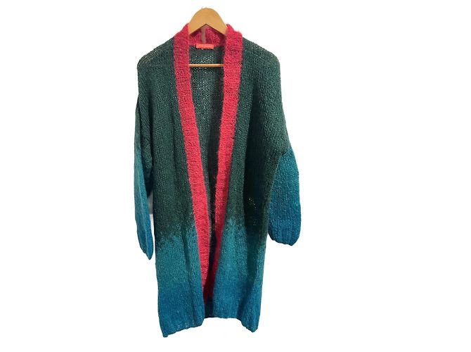 Autre Marque ROSE CARMINE Strickwaren T. International Einheitsgröße Wolle Grün
