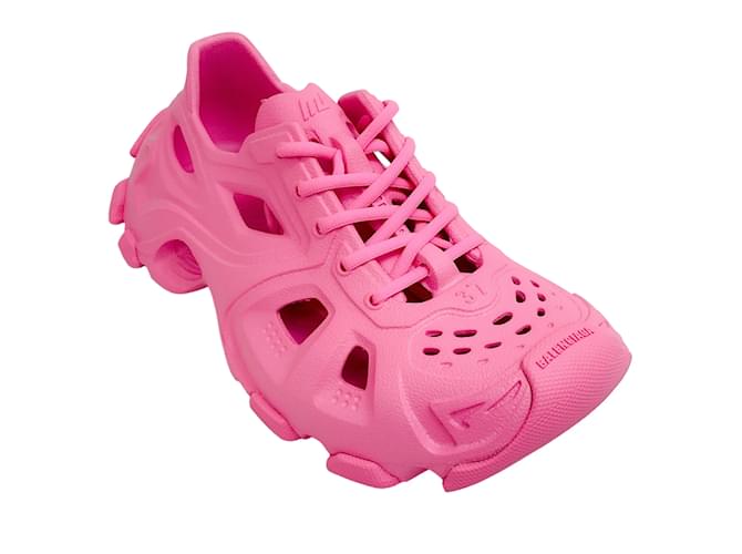 Balenciaga Fluo Pink HD Sneakers Gummi  ref.1233375