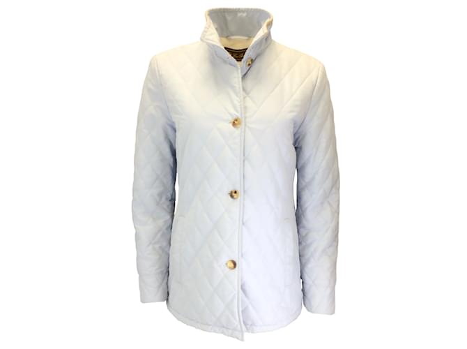 Loro Piana Light Blue Quilted Padded Storm System Rain & Wind Protection Jacket Synthetic  ref.1233398
