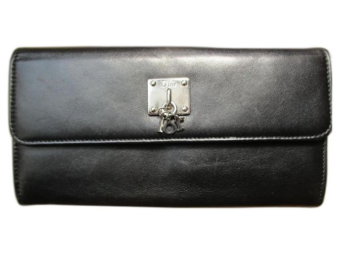 Christian Dior Black leather companion.