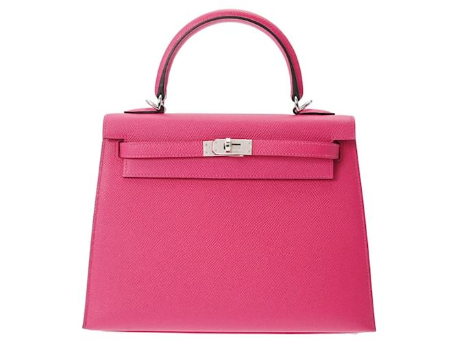 Hermès Hermes Kelly 25 Pink Leder  ref.1233535