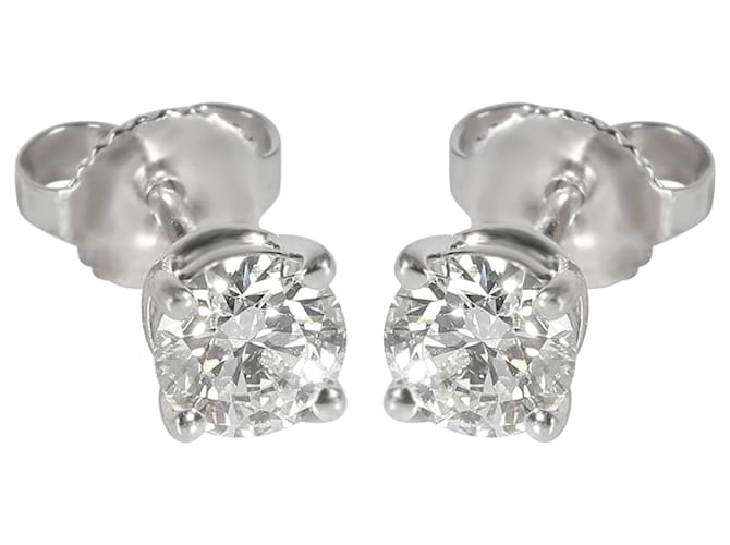 TIFFANY & CO. Diamond Collection Stud Earrings in Platinum I VS1 0.94 ctw Silvery Metallic Metal  ref.1233589