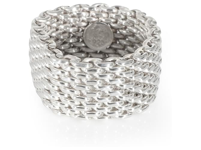 TIFFANY & CO. Anello alla moda Somerset in argento sterling Metallico Metallo  ref.1233593