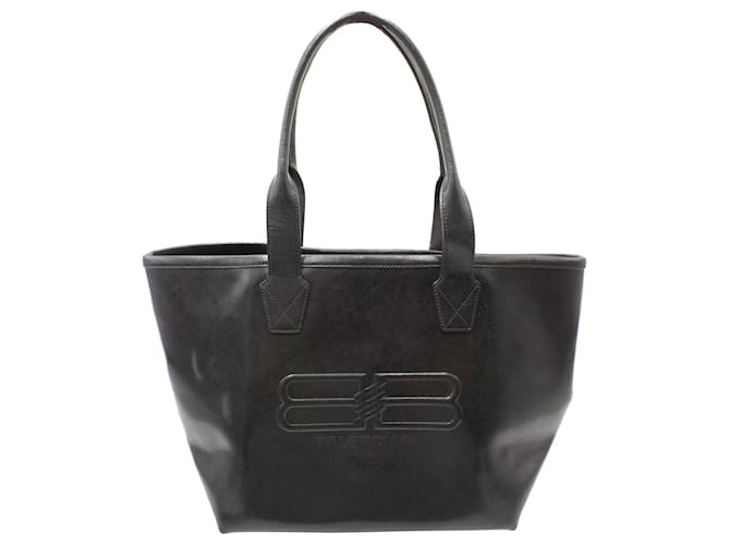 Balenciaga BB Tote Bag in Black Leather Pony-style calfskin  ref.1233600