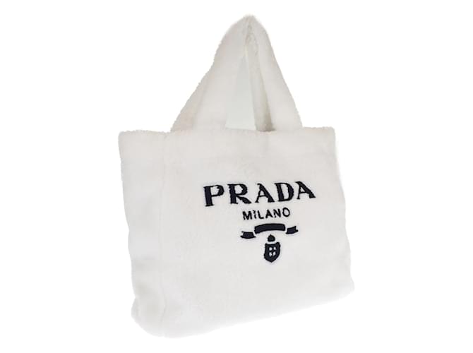 Prada Sac cabas en fourrure Montone 1BG130 Toile  ref.1233651