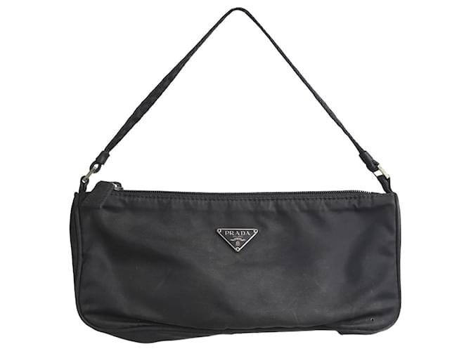 Prada Mini sac à poignée supérieure en Re-Nylon noir  ref.1233662
