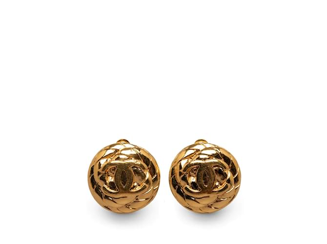 Autre Marque CC Quilted Clip On Earrings  ref.1233717