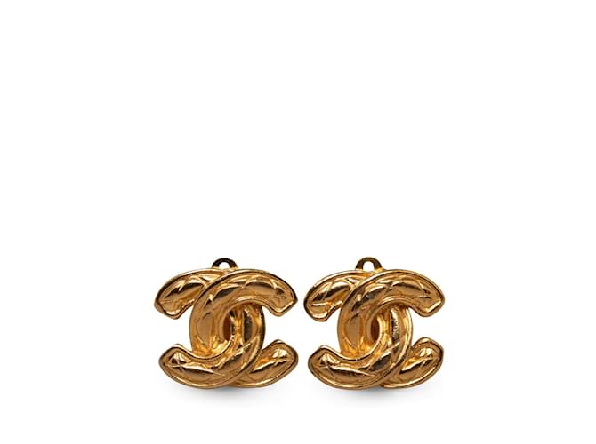 Chanel CC Ohrclips Metall  ref.1233718