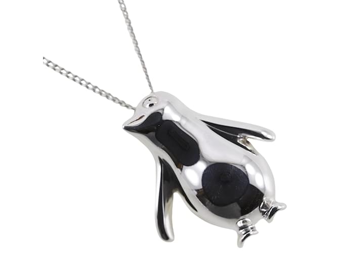 Tiffany & Co Halskette mit Pinguin-Anhänger Metall  ref.1233731