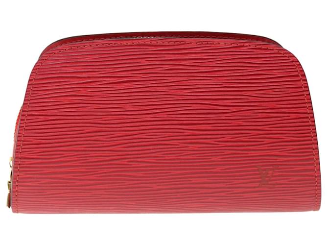 Louis Vuitton Dauphine Rosso Pelle  ref.1233829