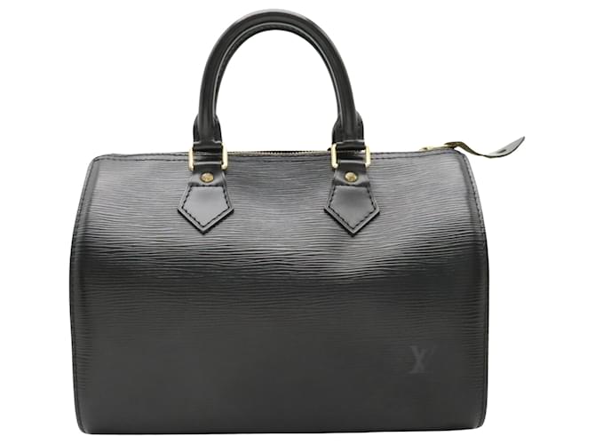 Louis Vuitton Speedy 25 Cuir Noir  ref.1233839