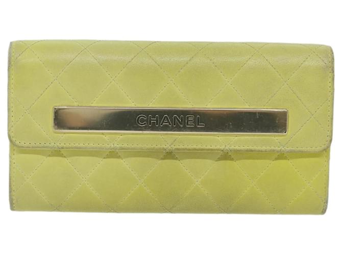 Chanel Yellow Leather  ref.1233991