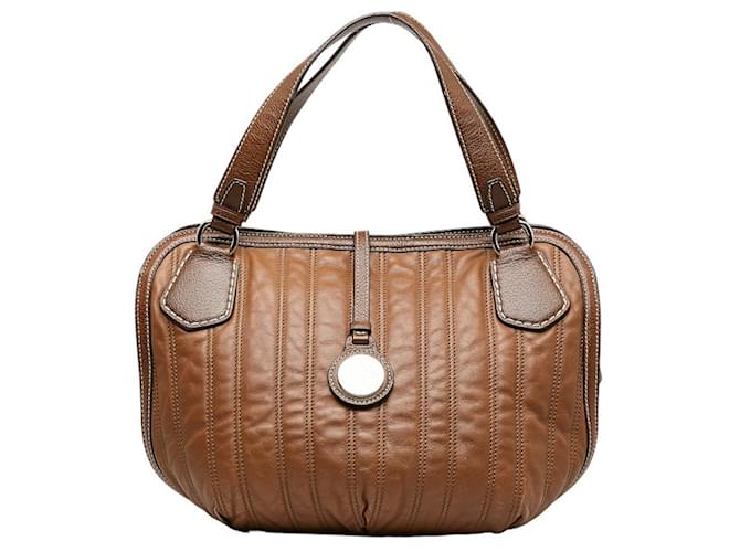 Céline Macadam Cuir Marron  ref.1234002