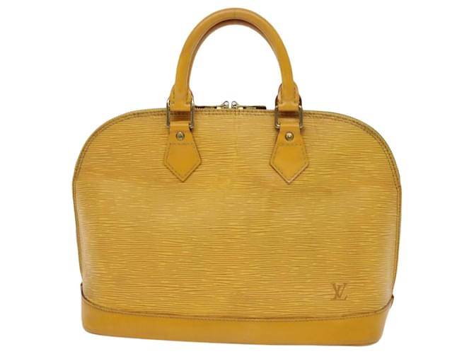 Louis Vuitton Alma Amarelo Couro  ref.1234011
