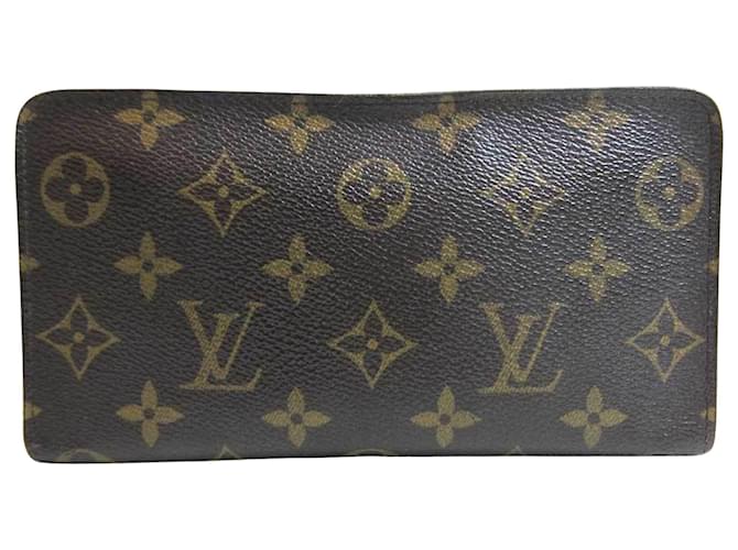 Bolsa Zippy da moeda de Louis Vuitton Marrom Lona  ref.1234080