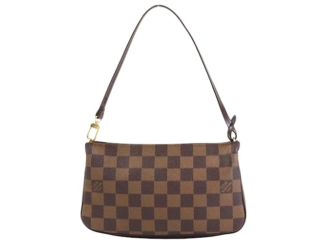 Louis Vuitton Pochette Accessoires Brown Cloth  ref.1234104