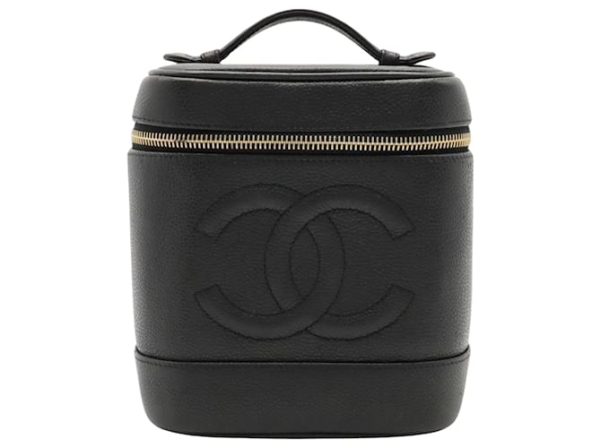 Chanel Vanity Black Leather  ref.1234126