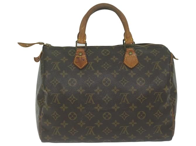 Louis Vuitton Speedy 30 Brown Cloth  ref.1234345