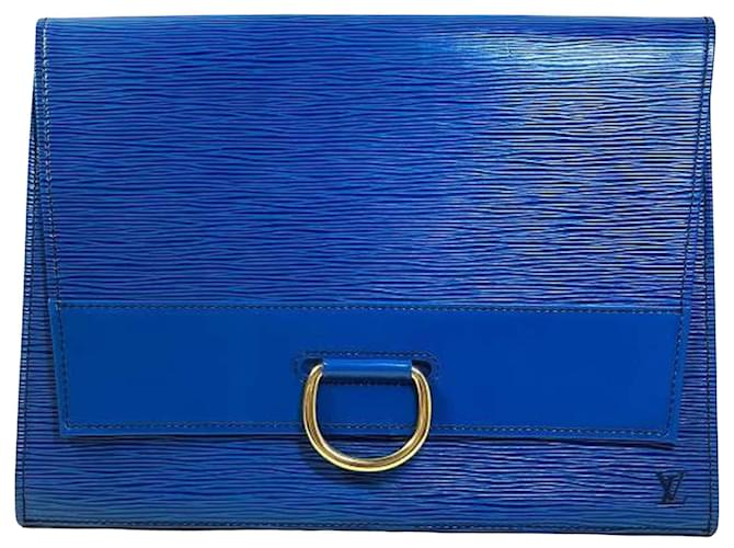 Louis Vuitton Jena Blue Leather  ref.1234346