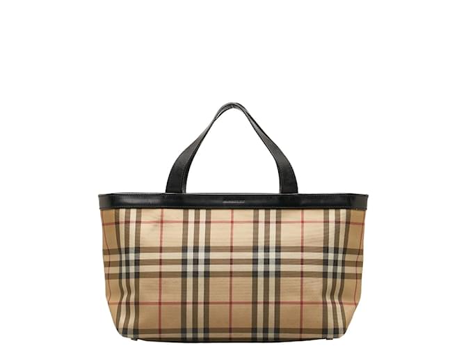 Burberry House Check Canvas Handbag Cloth  ref.1234393