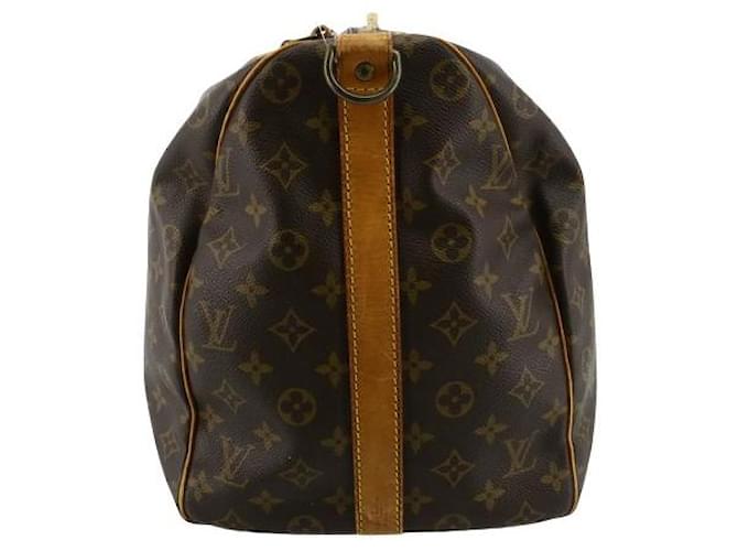 Louis Vuitton Keepall Bandouliere 50 Toile Marron  ref.1234515