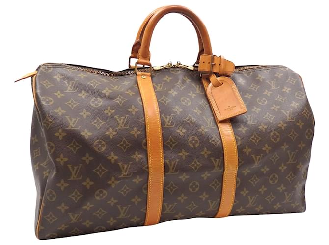 Louis Vuitton Keepall 50 Toile Marron  ref.1234560