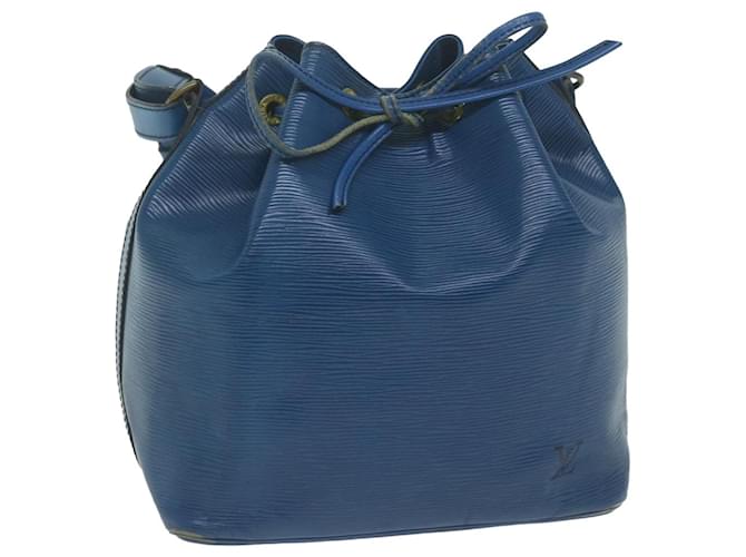 LOUIS VUITTON Epi Petit Noe Sac à Bandoulière Bleu M44105 Auth LV 65074 Cuir  ref.1234663