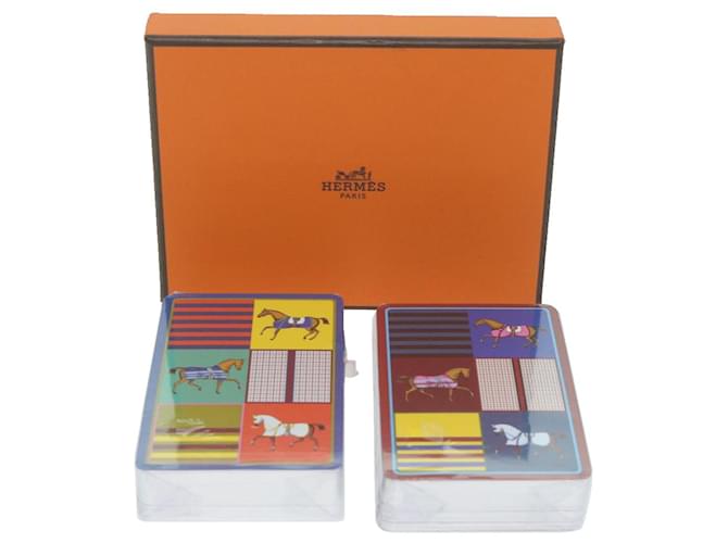 Hermès HERMES Playing Cards Multicolor Auth 64622 Multiple colors  ref.1234694