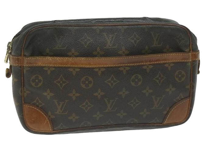 Louis Vuitton Monogram Compiegne 28 Clutch Bag M51845 LV Auth 65471 Cloth  ref.1234695