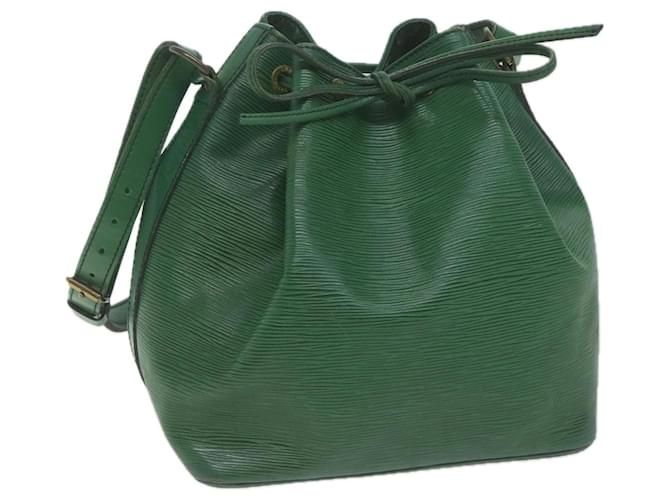 LOUIS VUITTON Epi Petit Noe Shoulder Bag Green M44104 LV Auth 64734 Leather  ref.1234702