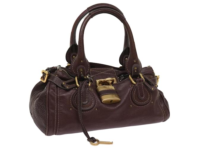 Chloé Chloe Paddington Hand Bag Leather Brown 0308515276 Auth tb1020  ref.1234795