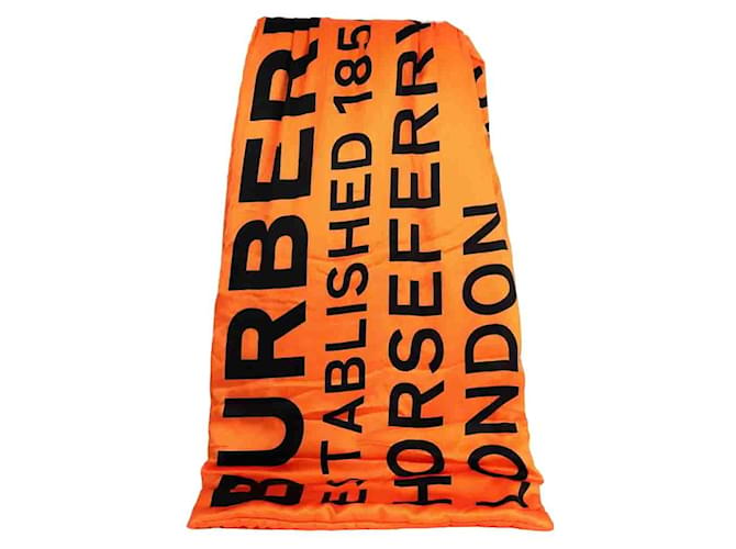 Burberry Scarf Orange Polyester  ref.1234840