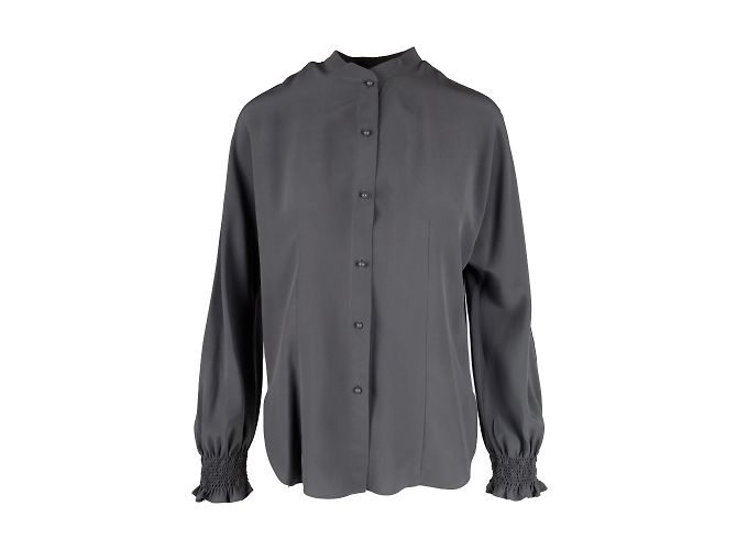 Camicia in seta Emporio Armani Grigio