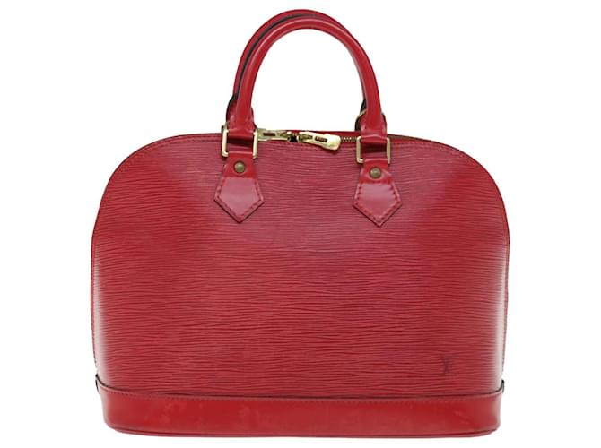 Louis Vuitton Alma Rot Leder  ref.1234852