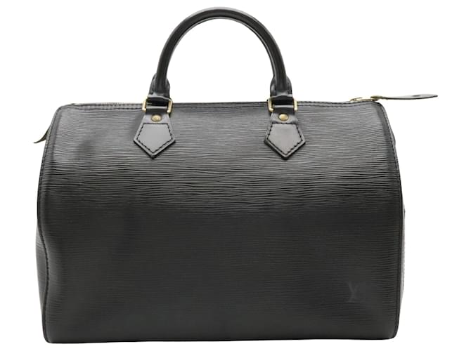 Louis Vuitton Speedy 30 Black Leather  ref.1234889