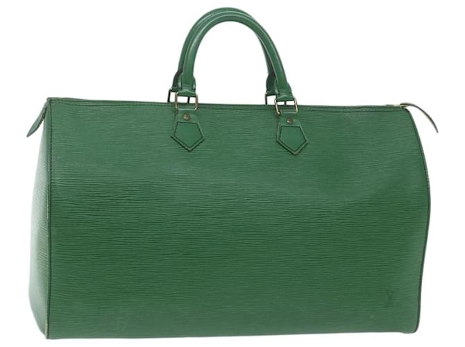 Louis Vuitton Keepall 45 Verde Couro  ref.1234908