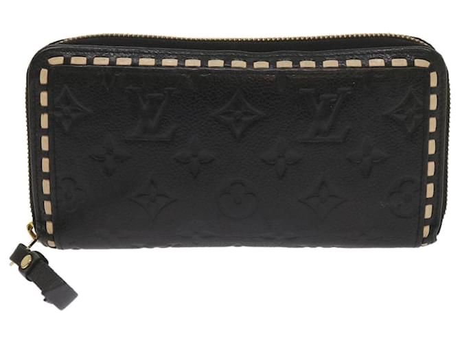 Louis Vuitton Zippy Black Leather  ref.1234935