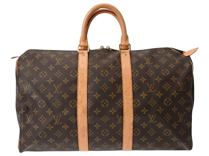 Louis Vuitton Keepall 45 Brown Cloth  ref.1234971