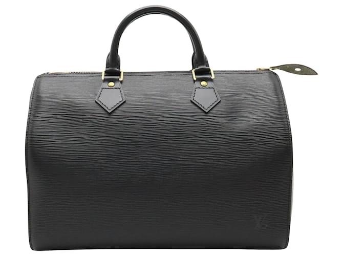 Louis Vuitton Speedy 30 Cuir Noir  ref.1235017