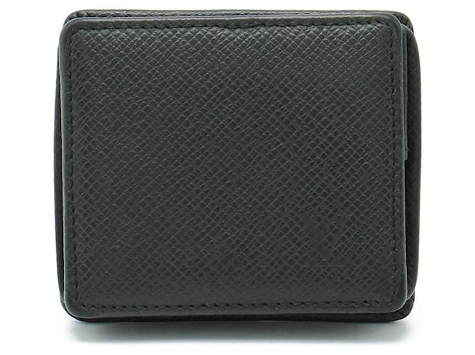 Louis Vuitton Porte monnaie boîte Black Leather  ref.1235045