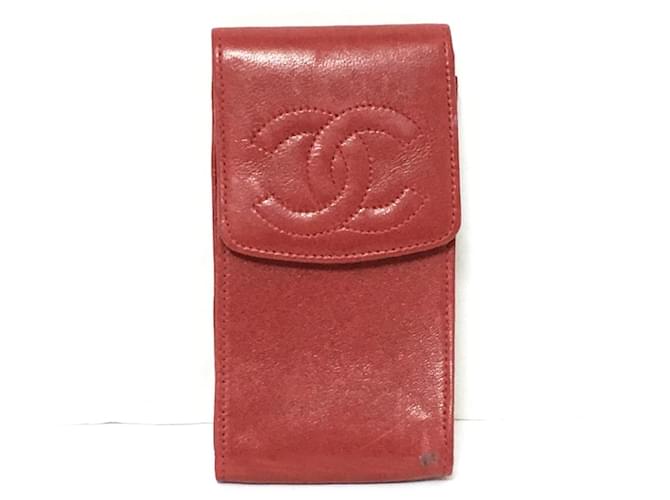 Chanel Rot Leder  ref.1235142