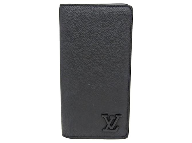 Louis Vuitton Portefeuille Brazza Black Leather  ref.1235202