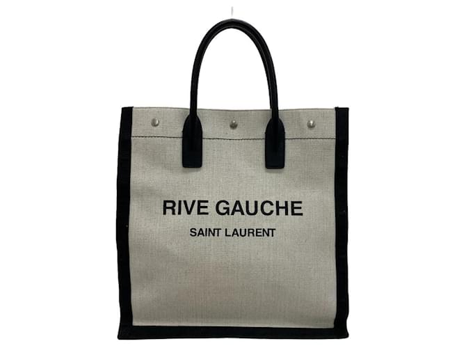 Saint Laurent Rive Gauche Toile Noir  ref.1235253