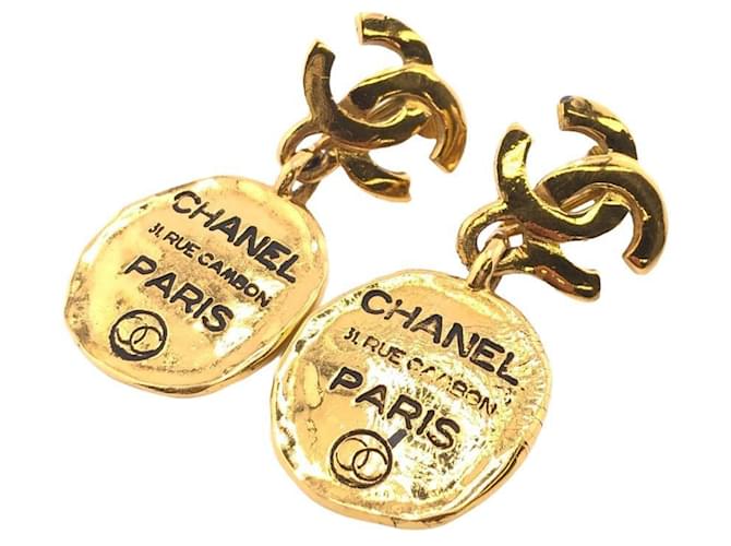 Chanel Cambon Golden Gold-plated  ref.1235259