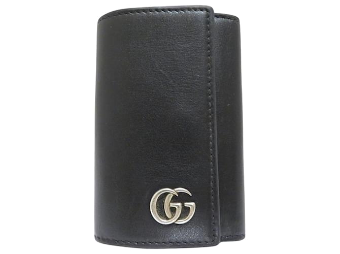 Gucci Key case Black Leather  ref.1235265