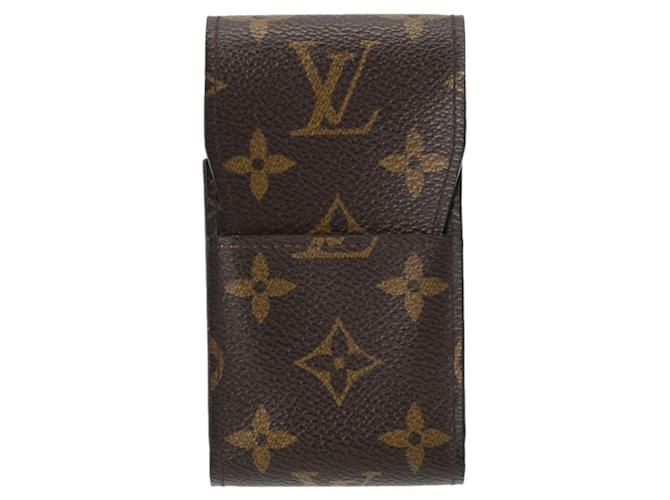 Louis Vuitton Étui à cigarettes Brown Cloth  ref.1235283